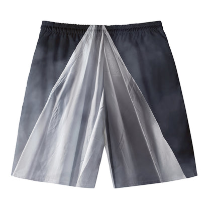Scary Ghost 3D Print Men's Swim Trunks