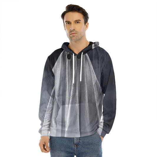 Scary Ghost 3D Print Men's Velvet Pullover Hoodie