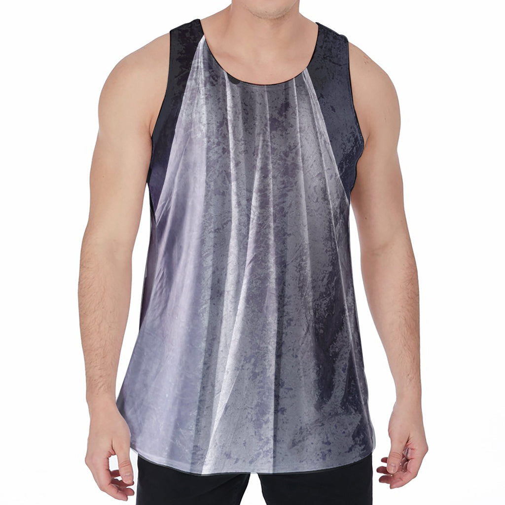 Scary Ghost 3D Print Men's Velvet Tank Top