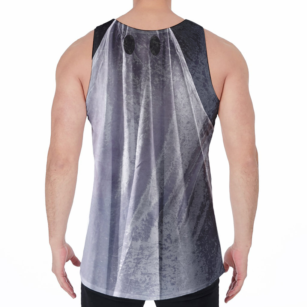 Scary Ghost 3D Print Men's Velvet Tank Top