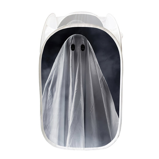 Scary Ghost 3D Print Mesh Laundry Hamper