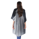 Scary Ghost 3D Print Open Front Beach Cover Up