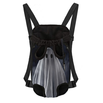 Scary Ghost 3D Print Pet Carrier Backpack
