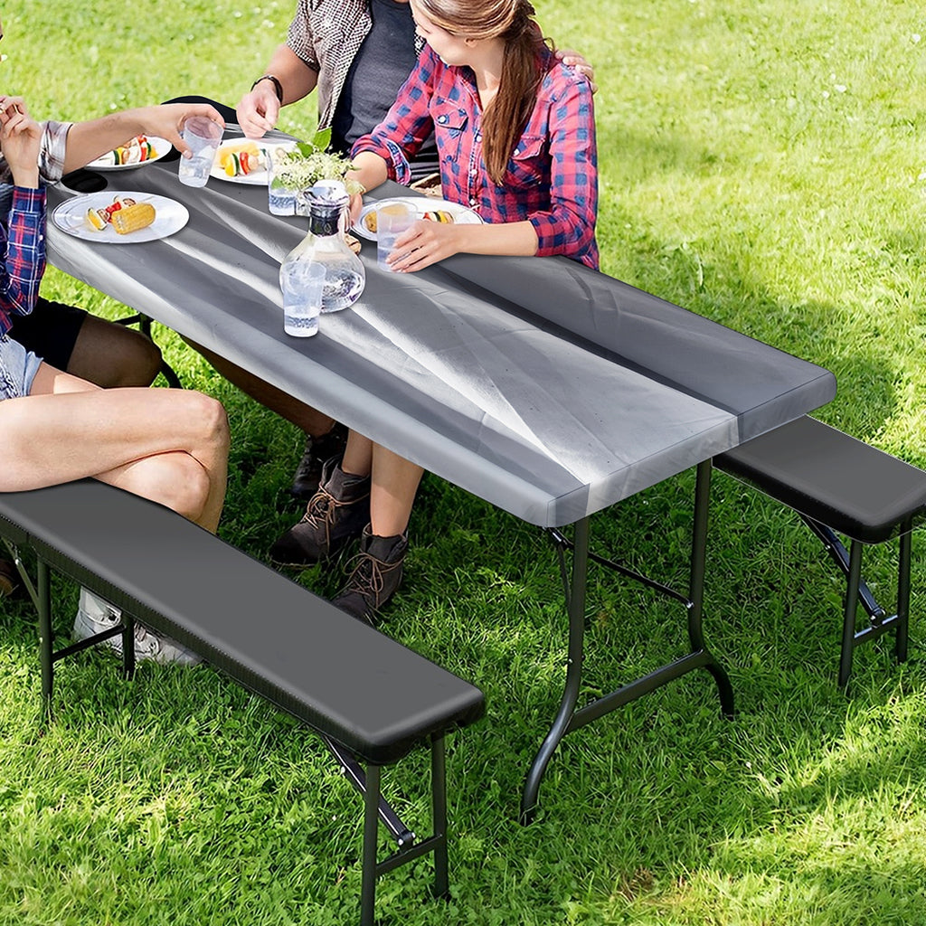 Scary Ghost 3D Print Picnic Table Cover