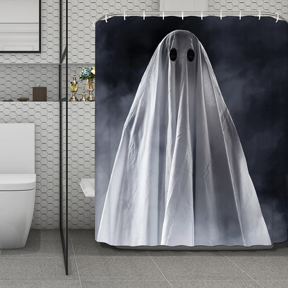 Scary Ghost 3D Print Polyester Shower Curtain