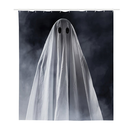 Scary Ghost 3D Print Polyester Shower Curtain