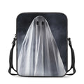 Scary Ghost 3D Print Rectangular Crossbody Bag