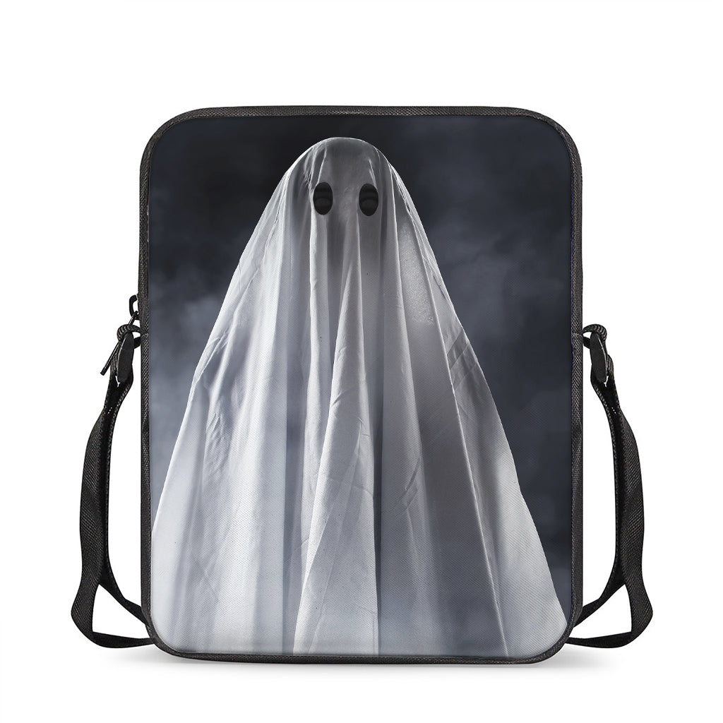 Scary Ghost 3D Print Rectangular Crossbody Bag