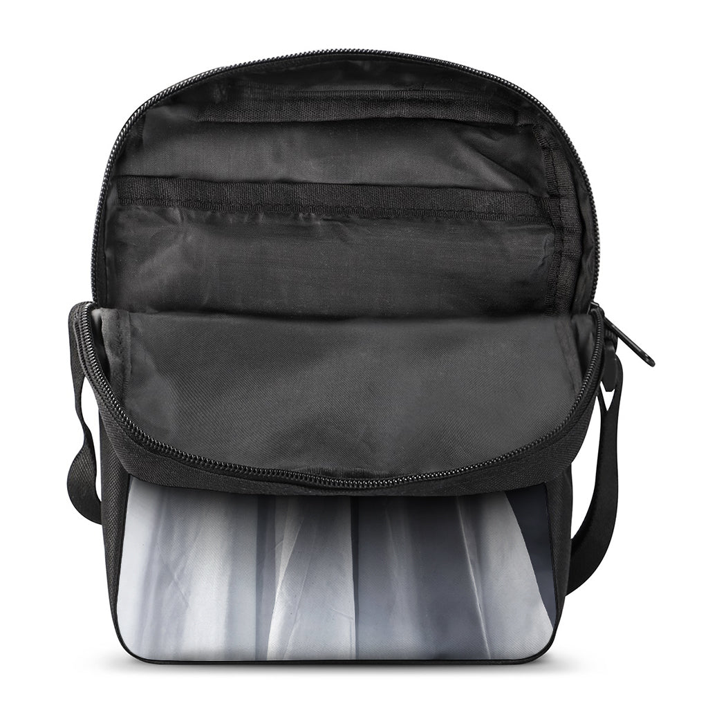 Scary Ghost 3D Print Rectangular Crossbody Bag