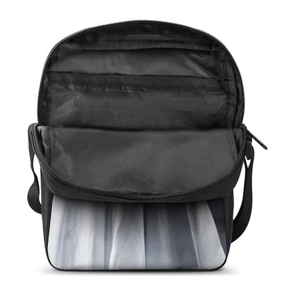 Scary Ghost 3D Print Rectangular Crossbody Bag