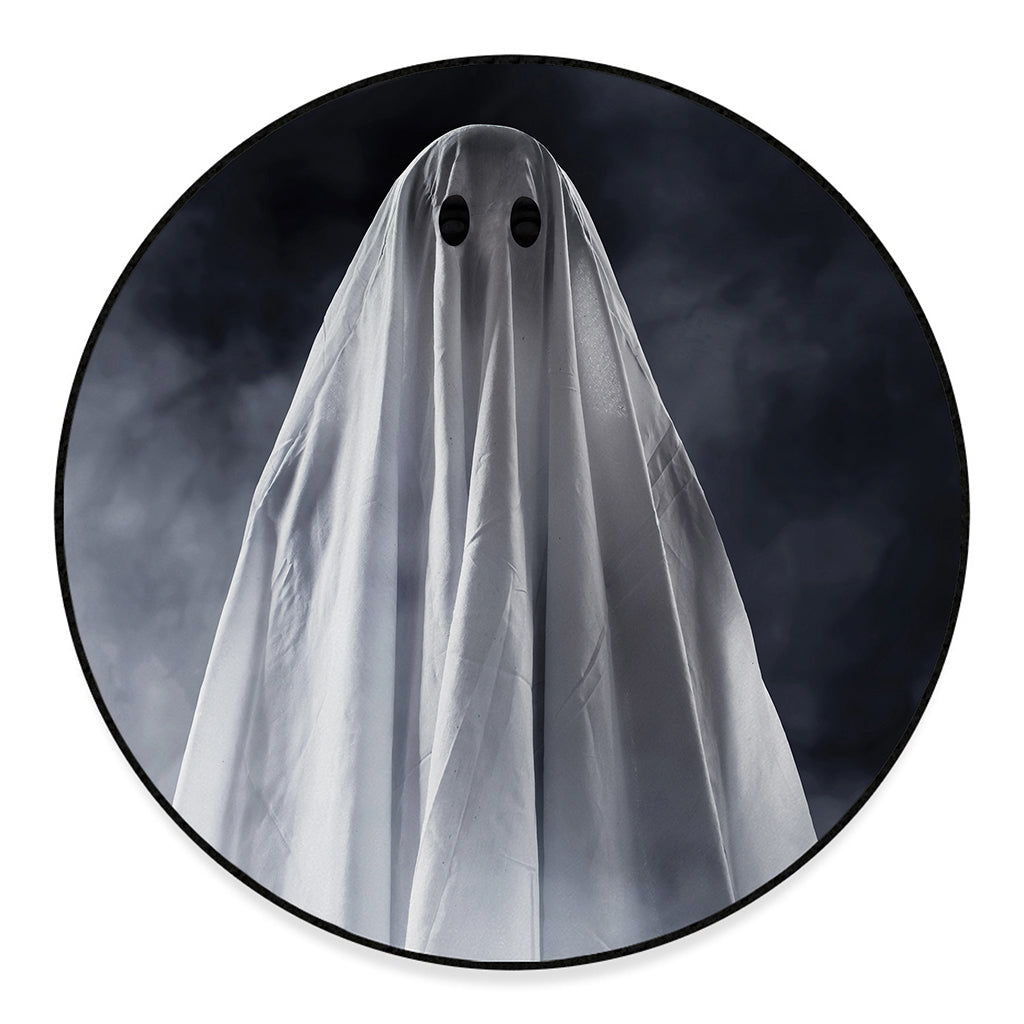 Scary Ghost 3D Print Round Floor Mat