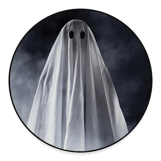 Scary Ghost 3D Print Round Floor Mat