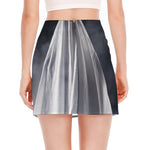 Scary Ghost 3D Print Side Slit Mini Skirt