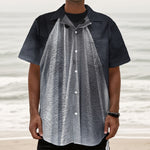 Scary Ghost 3D Print Textured Short Sleeve Shirt