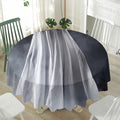 Scary Ghost 3D Print Waterproof Round Tablecloth