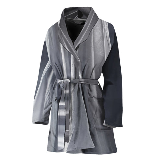 Scary Ghost 3D Print Women's Bathrobe