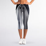 Scary Ghost 3D Print Women's Capri Leggings