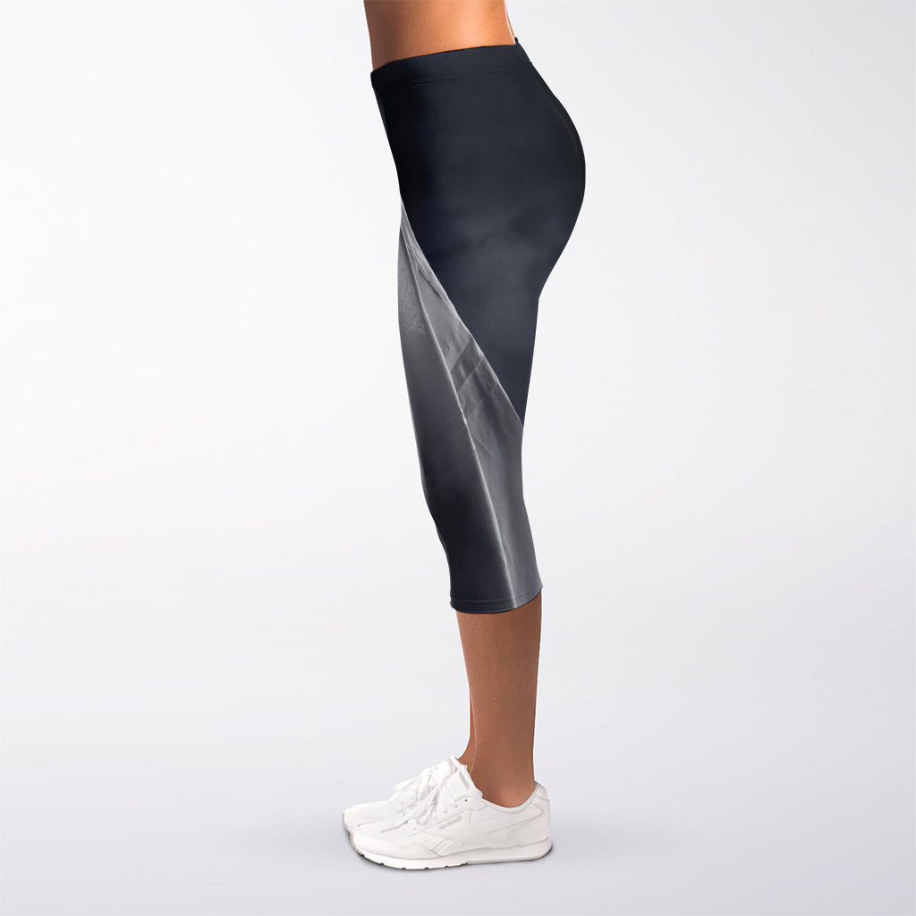 Scary Ghost 3D Print Women's Capri Leggings