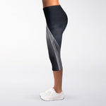 Scary Ghost 3D Print Women's Capri Leggings