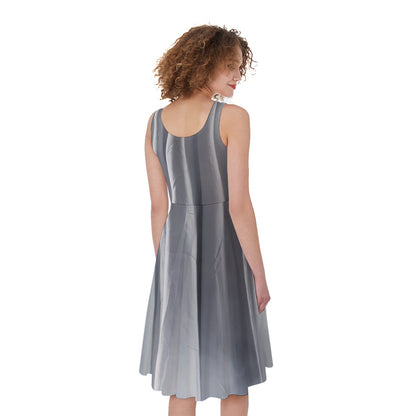Scary Ghost 3D Print Women's Sleeveless Dress