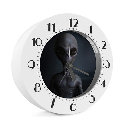 Scary Grey Alien 3D Print Alarm Clock