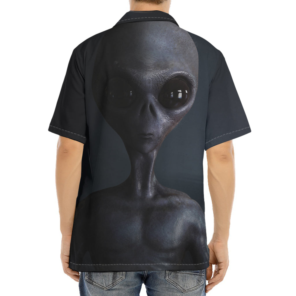 Scary Grey Alien 3D Print Aloha Shirt