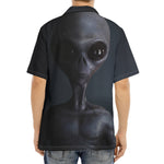 Scary Grey Alien 3D Print Aloha Shirt