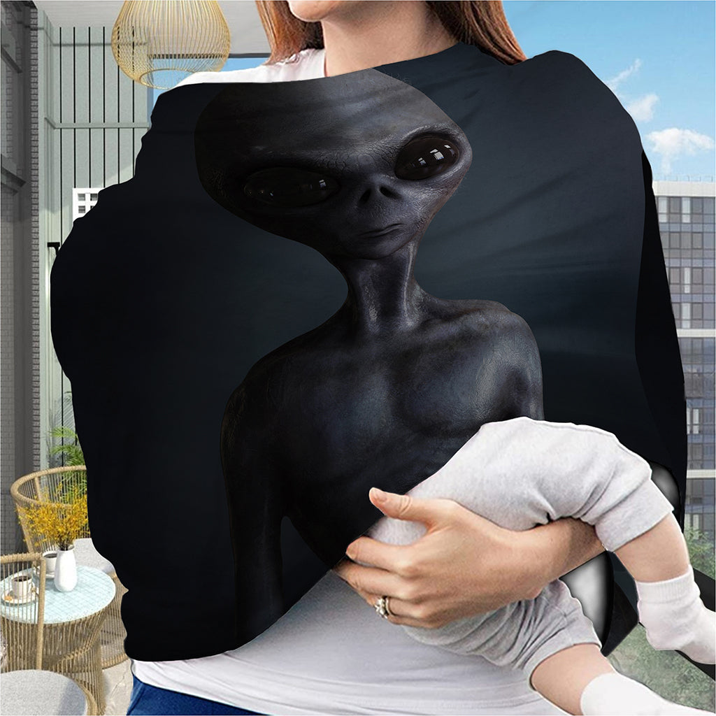 Scary Grey Alien 3D Print Baby Seat Cover