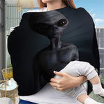 Scary Grey Alien 3D Print Baby Seat Cover