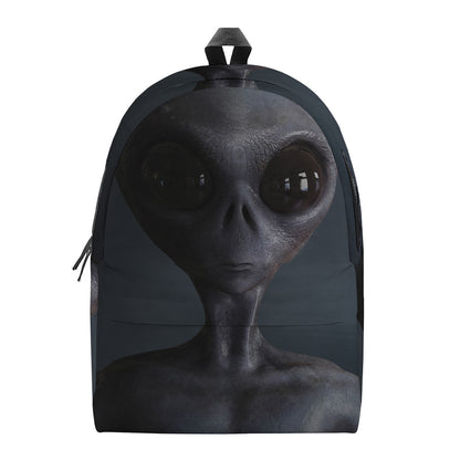 Scary Grey Alien 3D Print Backpack