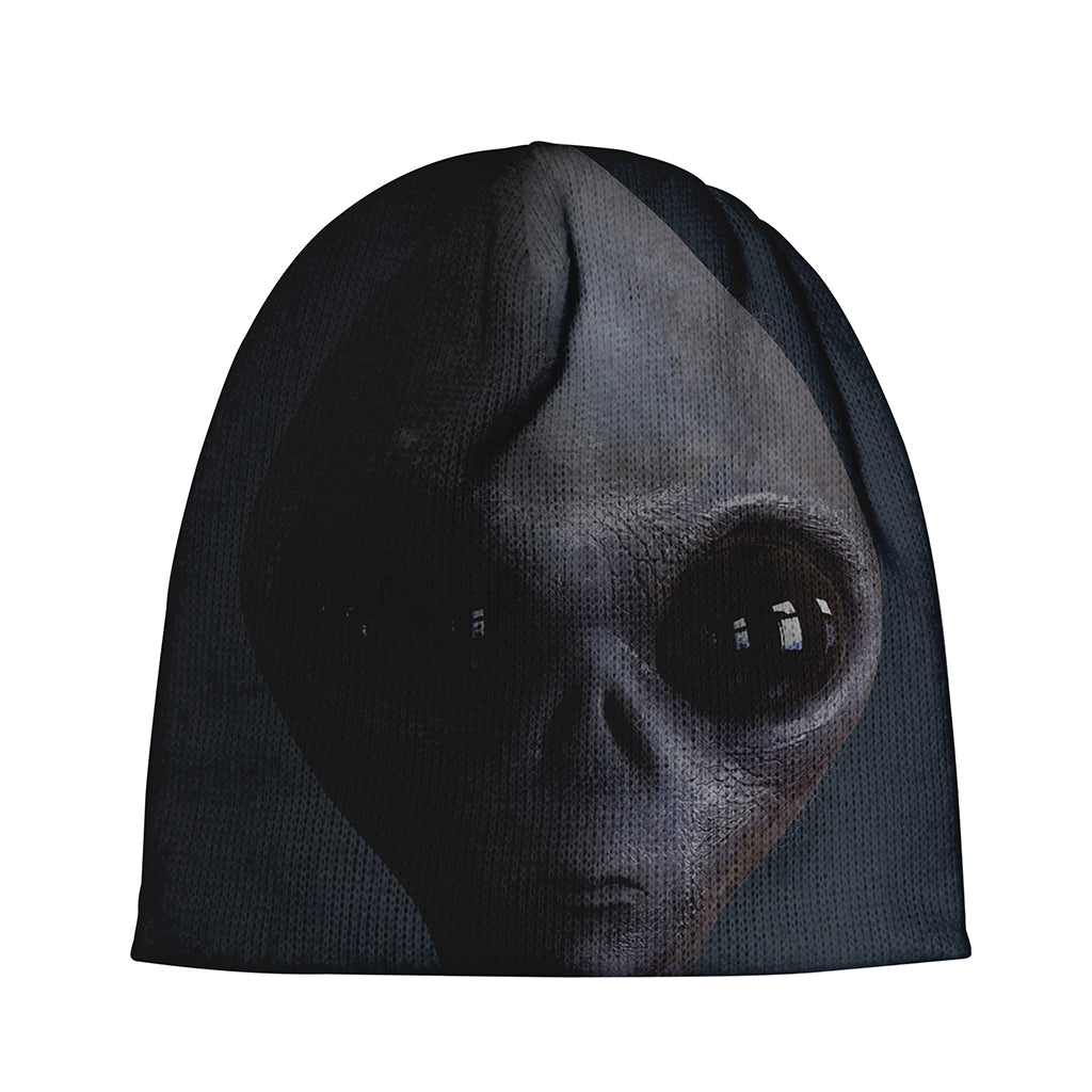 Scary Grey Alien 3D Print Beanie