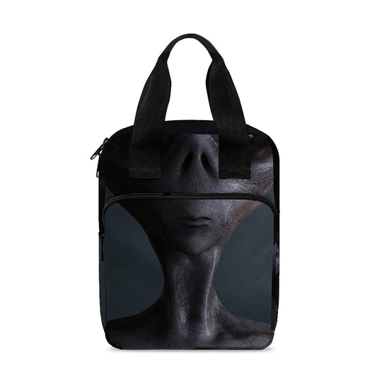 Scary Grey Alien 3D Print Bible Tote Bag
