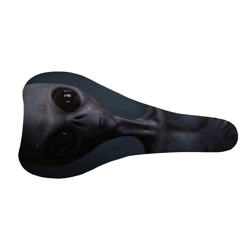 Scary Grey Alien 3D Print Bicycle Seat Cover