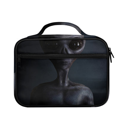 Scary Grey Alien 3D Print Briefcase Bible Bag