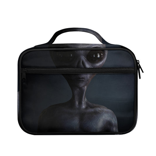 Scary Grey Alien 3D Print Briefcase Bible Bag
