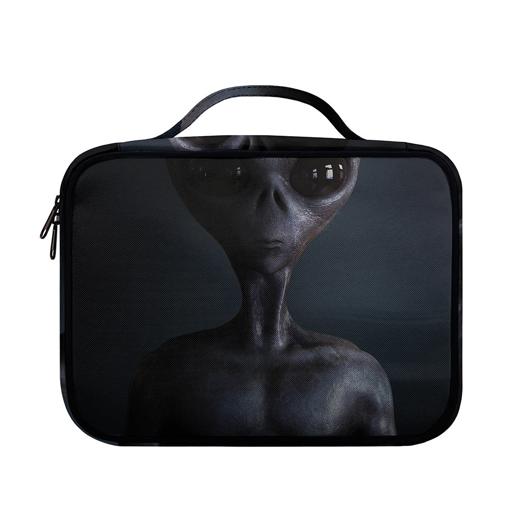 Scary Grey Alien 3D Print Briefcase Bible Bag