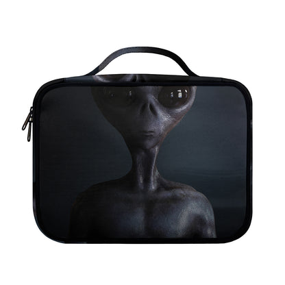 Scary Grey Alien 3D Print Briefcase Bible Bag