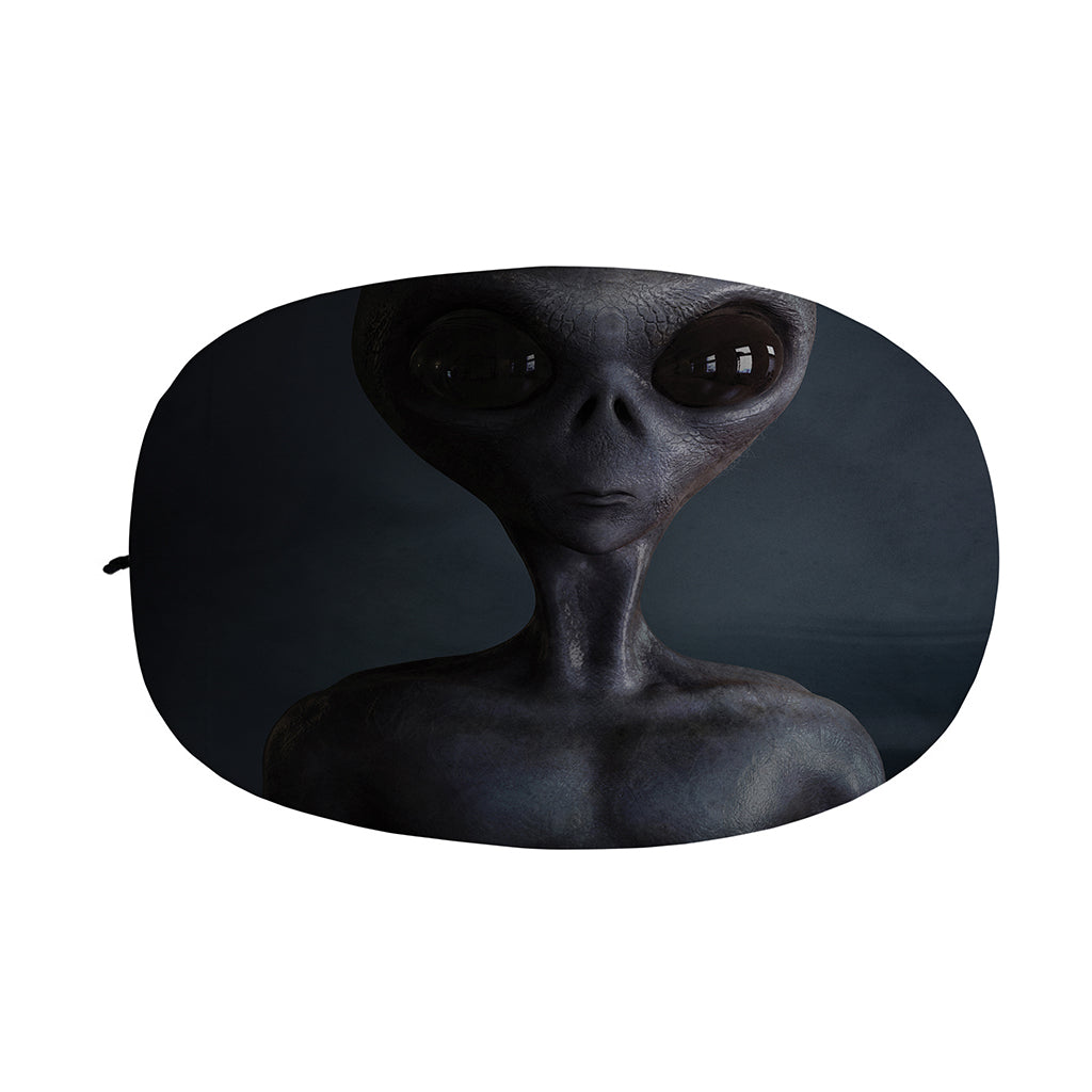 Scary Grey Alien 3D Print Car Side Mirror Covers