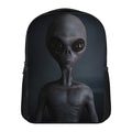 Scary Grey Alien 3D Print Casual Backpack