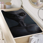 Scary Grey Alien 3D Print Changing Pad Cover