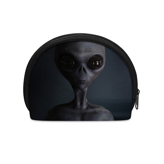 Scary Grey Alien 3D Print Coin Purse