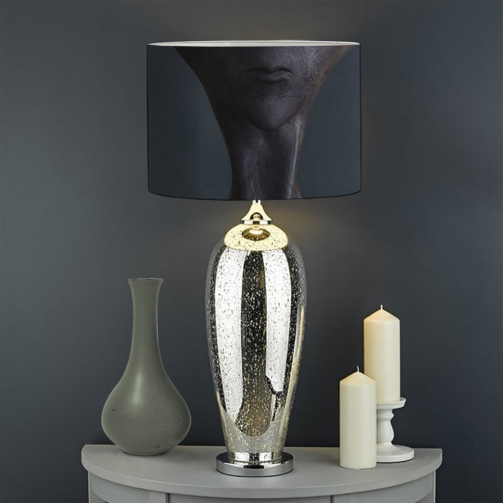 Scary Grey Alien 3D Print Drum Lamp Shade