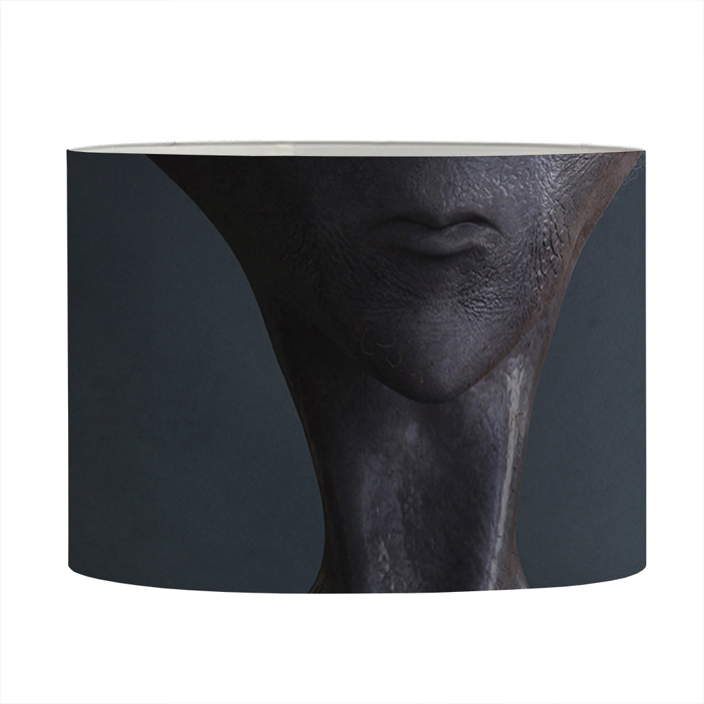 Scary Grey Alien 3D Print Drum Lamp Shade