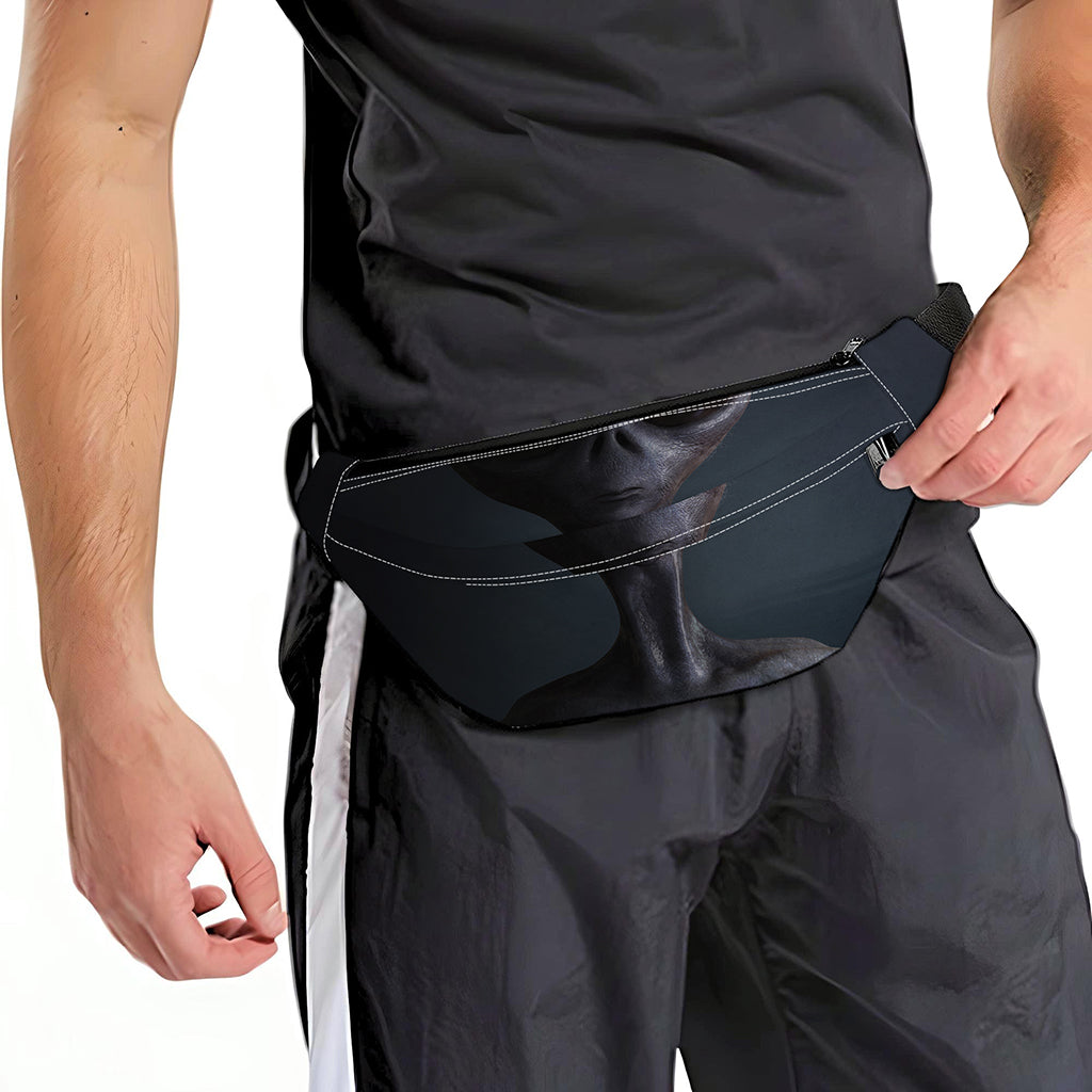 Scary Grey Alien 3D Print Fanny Pack