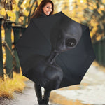 Scary Grey Alien 3D Print Foldable Umbrella