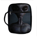 Scary Grey Alien 3D Print Front Pocket Bible Bag
