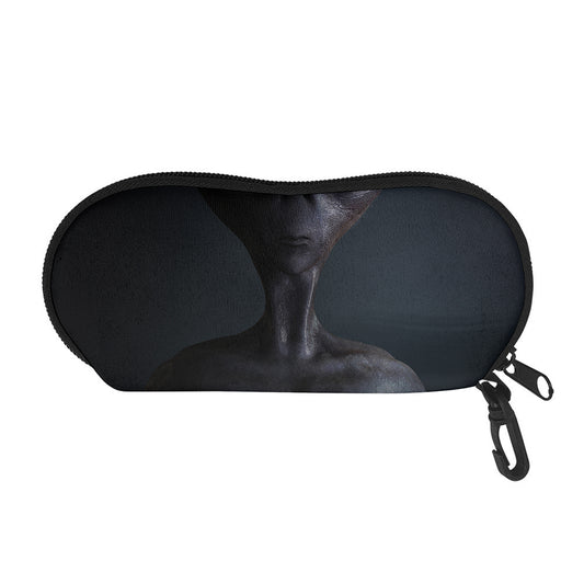 Scary Grey Alien 3D Print Glasses Case