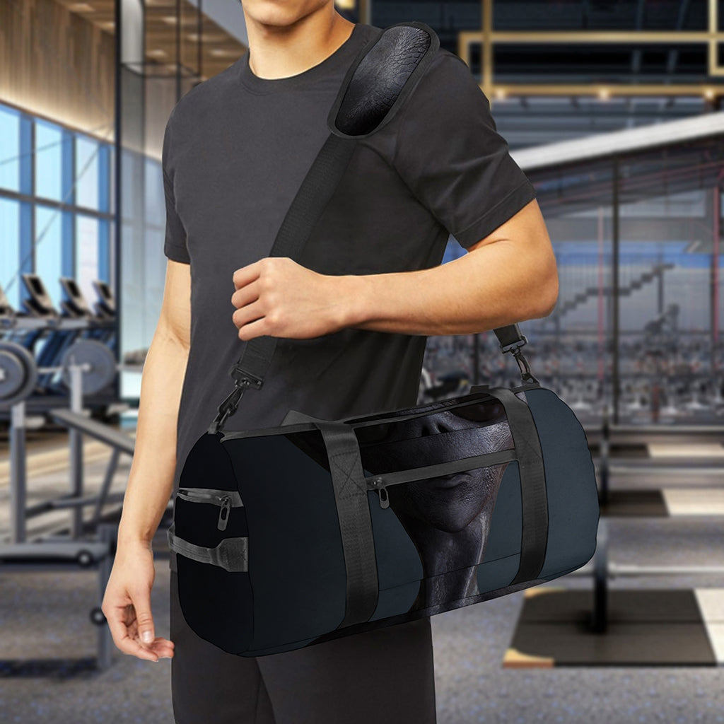 Scary Grey Alien 3D Print Gym Bag