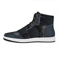 Scary Grey Alien 3D Print High Top Leather Sneakers