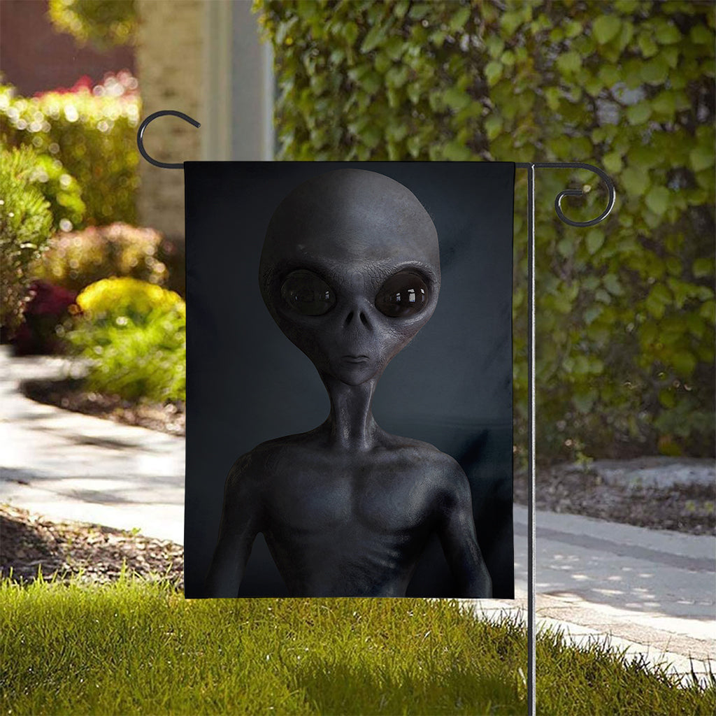 Scary Grey Alien 3D Print House Flag